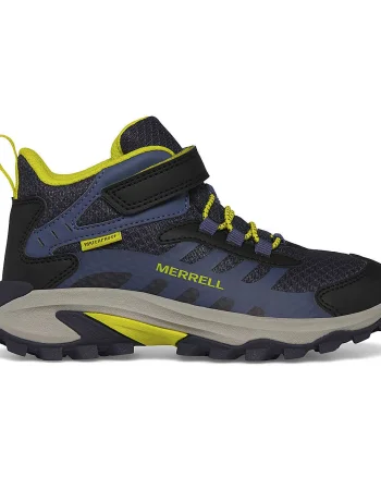 Ghete Merrell Moab Speed Mid 2 A/C Waterproof Kids Albastru - Navy