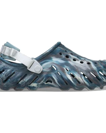 Saboti Crocs Classic Echo Marbled Clog Negru - Black Sand/Multi