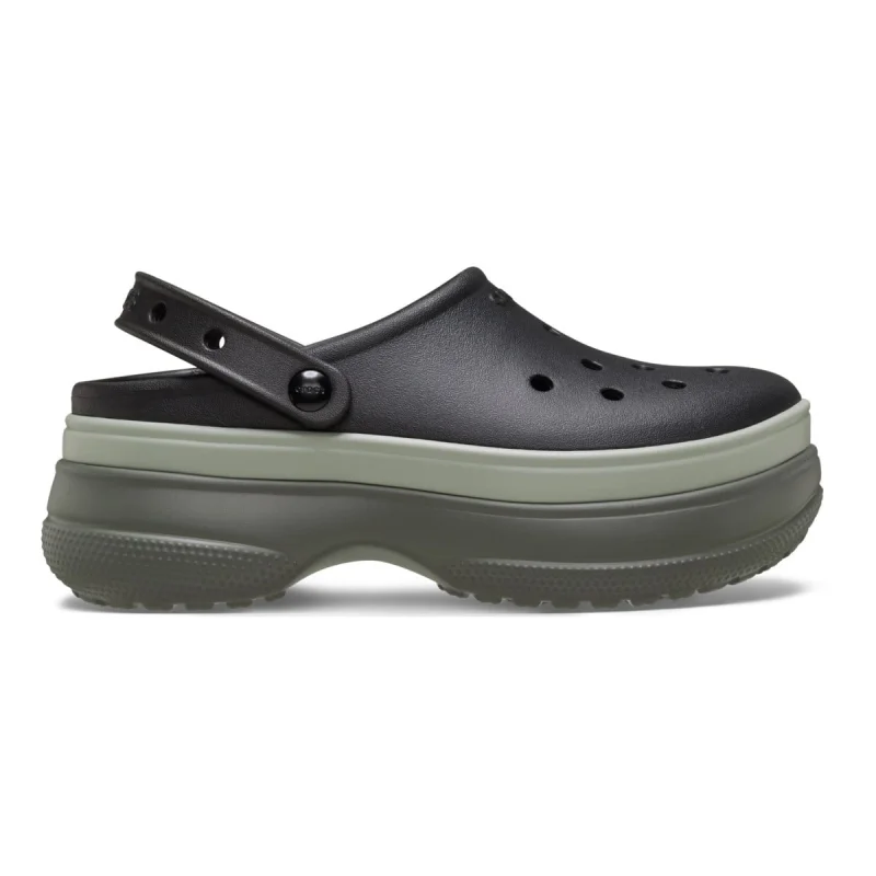 Saboti Crocs Classic Stacked Clog Negru - Black