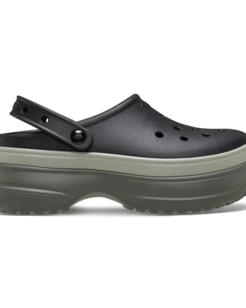 Saboti Crocs Classic Stacked Clog Negru - Black