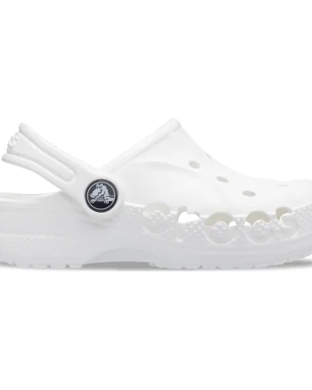 Saboți Crocs Baya Kids Clog Alb - White