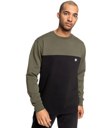 Bluza barbati Dc Shoes Rebel Crew Block 3 Greenblack EDYFT03456-XCCK