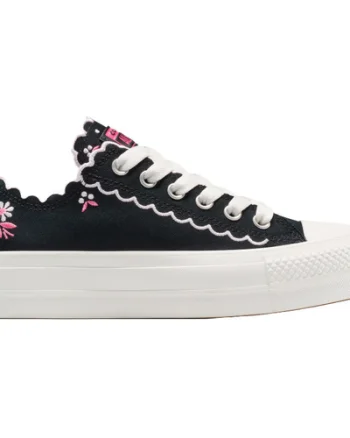 Tenisi unisex Converse Chuck Taylor All Star Lift Platform Embroidered Flowers A13529C