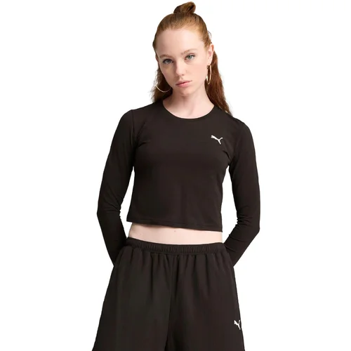 Bluza femei Puma Wardrobe Ess Longsleeve Baby Tee 62976101