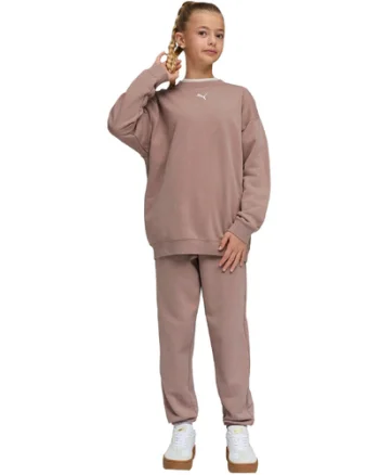 Trening copii Puma Ess Cat Logo Oversized Tr Knitted Suit G 69339588