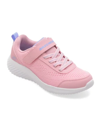 Pantofi sport SKECHERS roz, BOUNDER, din material textil
