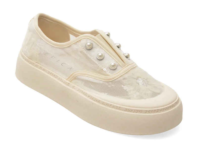 Pantofi sport EPICA bej, 298, din material textil