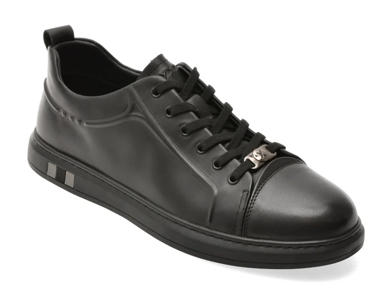 Pantofi sport GRYXX negri, 5623, din piele naturala