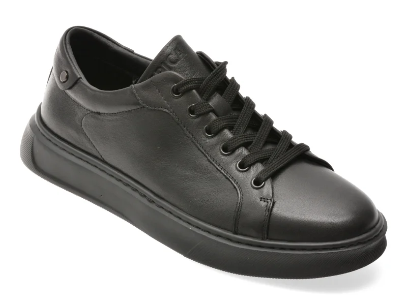 Pantofi sport EPICA negri, 59960, din piele naturala