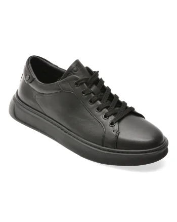 Pantofi sport EPICA negri, 59960, din piele naturala