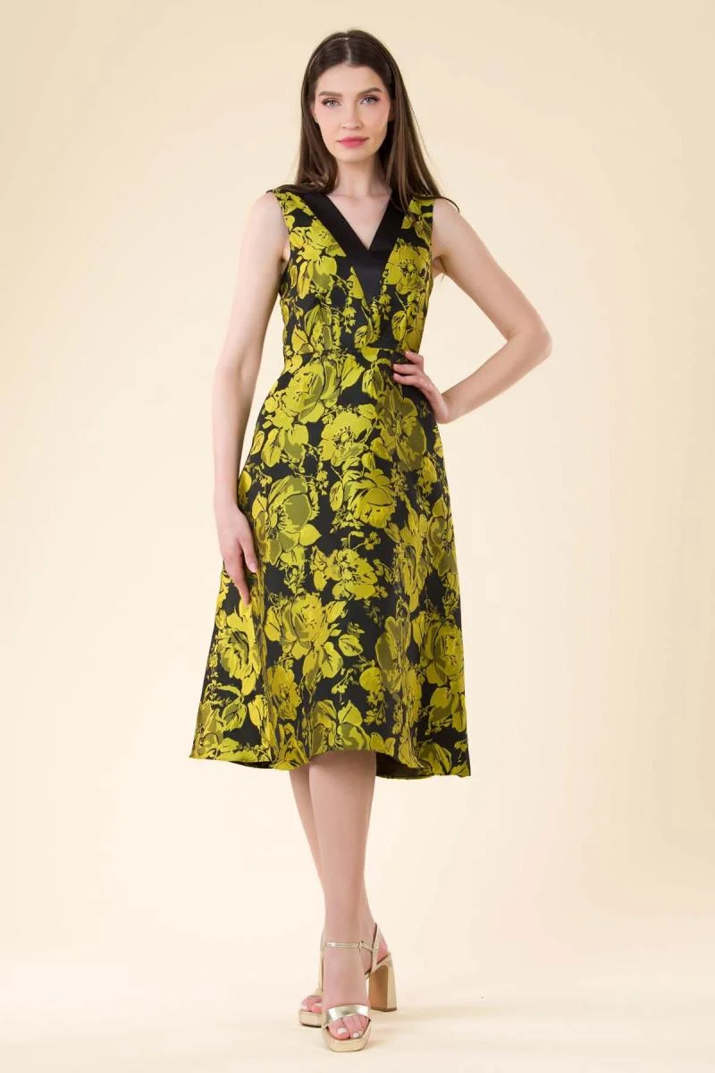 Rochie brocart Carla