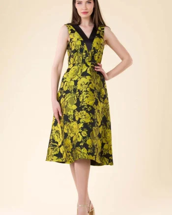 Rochie brocart Carla