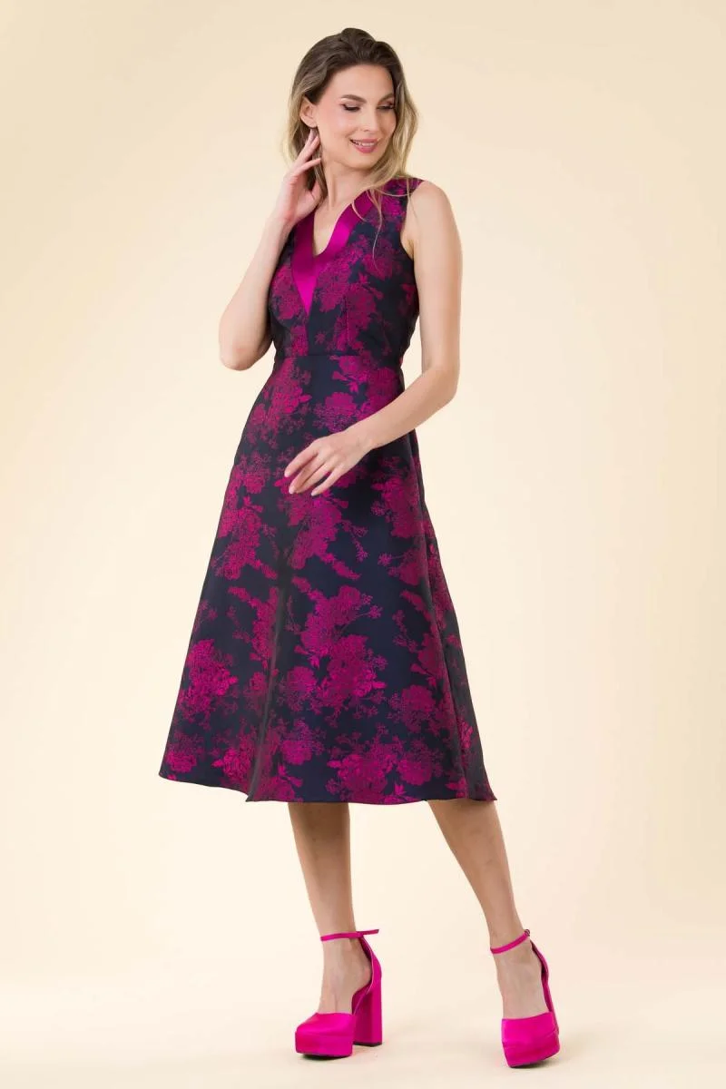 Rochie brocart Carla