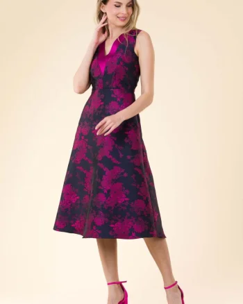 Rochie brocart Carla