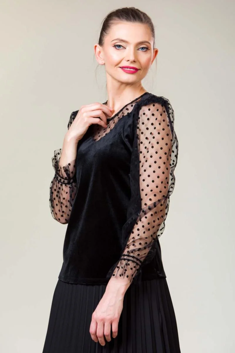 Bluza catifea Ingrid
