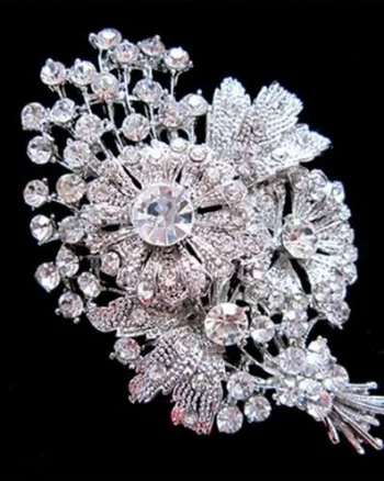 Brosa eleganta, cu cristale - model 14
