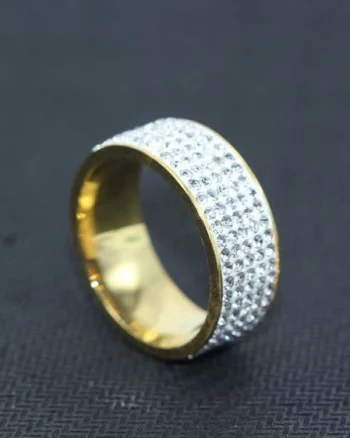Inel de dama superb, cu cristale, stil verigheta, marimea 57, model 19