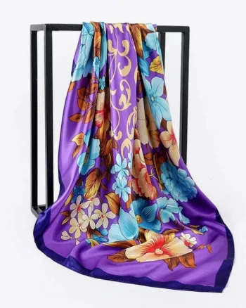 Esarfa eleganta din matase satinata, model 90