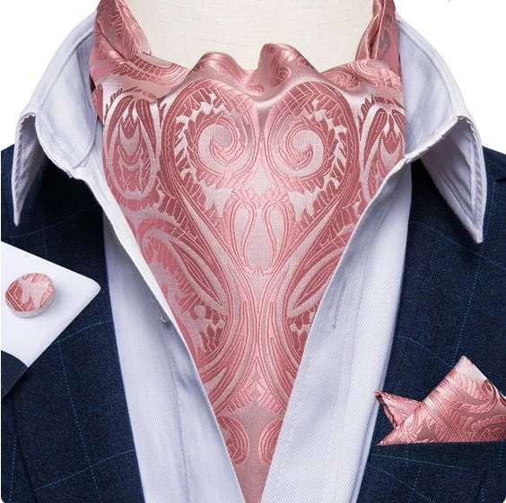 Set cravata / esarfa Ascot + batista + butoni, model 57