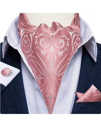 Set cravata / esarfa Ascot + batista + butoni, model 57