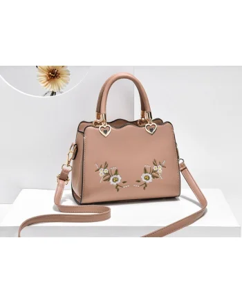 Geanta / poseta de dama, cu flori brodate, Summer Fairy