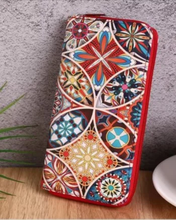 Portofel elegant de dama, Traditional, compartimente multiple - 1