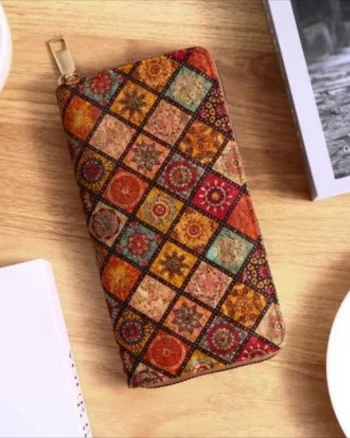 Portofel elegant de dama, Traditional, compartimente multiple - 4