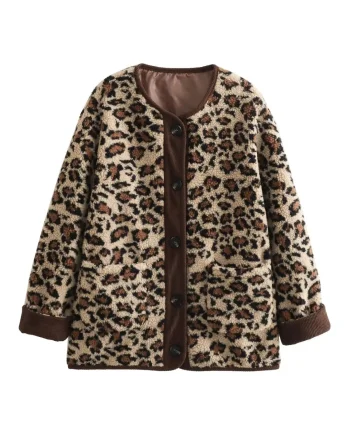 Jacheta animal print, de dama, marimea L, model 2