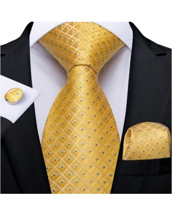 Set cravata + batista + butoni - matase - model 373