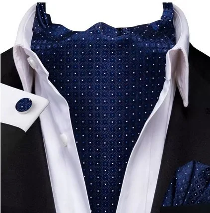 Set cravata / esarfa Ascot + batista + butoni, model 87