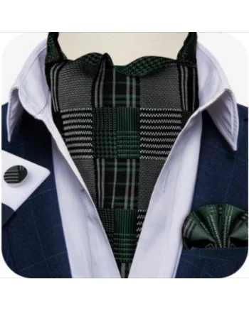 Set cravata / esarfa Ascot + batista + butoni, model 93