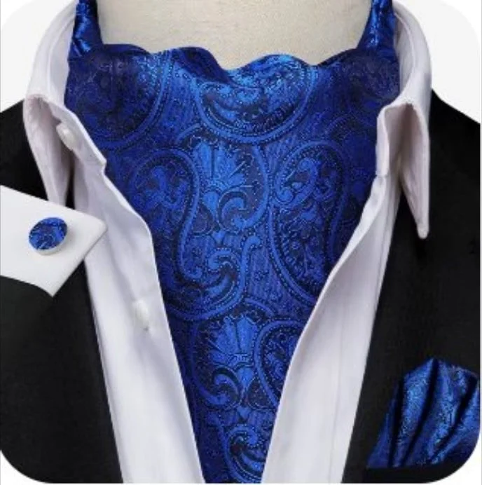 Set cravata / esarfa Ascot + batista + butoni, model 95