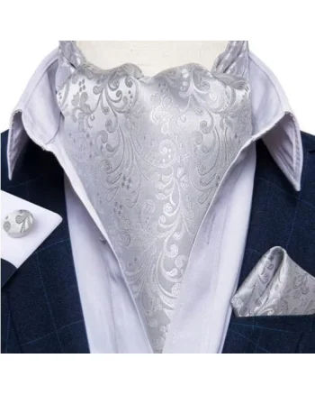 Set cravata / esarfa Ascot + batista + butoni, model 96