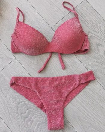 Costum de baie din doua piese Shimming Beauty Red