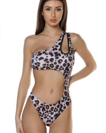 Costum de baie intreg Jane leopard