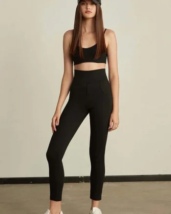 Colanti Yami, din bumbac gros, model cu push-up