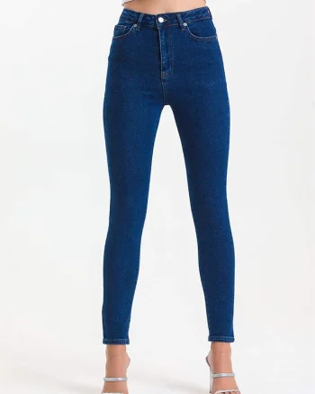 Blugi skinny Zayan, tip colant, cu extra elastan si talie inalta