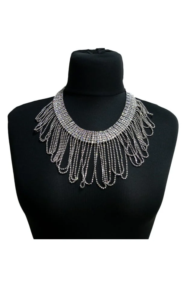 Colier Plastron cu pietre semipretioase, la baza gatului, CP012