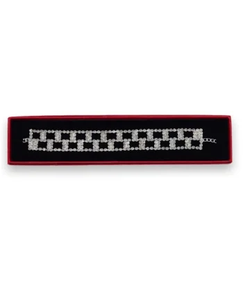 Bratara Stania eleganta, cu pietre semipretioase, in cutie, pentru femei, argintiu, BS011