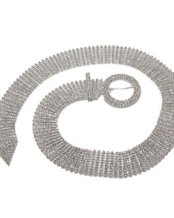 Curea metalica decorativa Varal, Argintiu