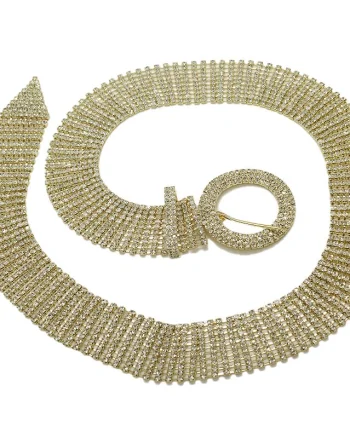 Curea metalica decorativa Varal, Auriu