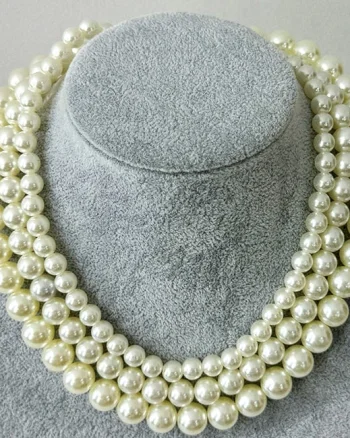 Colier din perle la baza gatului, Classic Charm, in cutie eleganta, Alb
