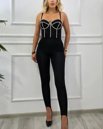Colanti fitness TERRY MAT, cu banda elastica sub talpa, Negru