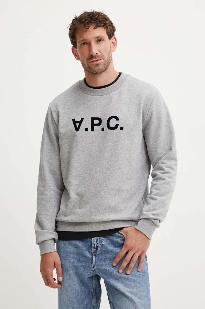 A.P.C. hanorac de bumbac sweat standard grand vpc GOTS
