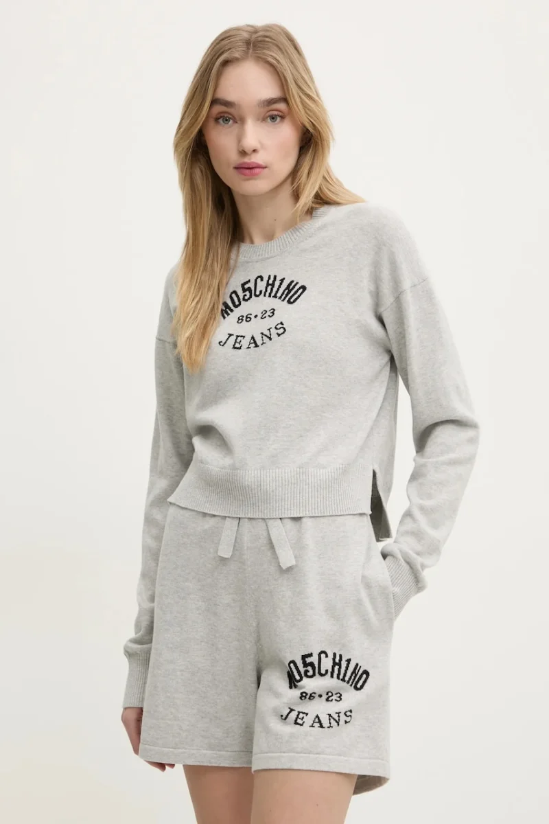 Moschino Jeans pulover de bumbac
