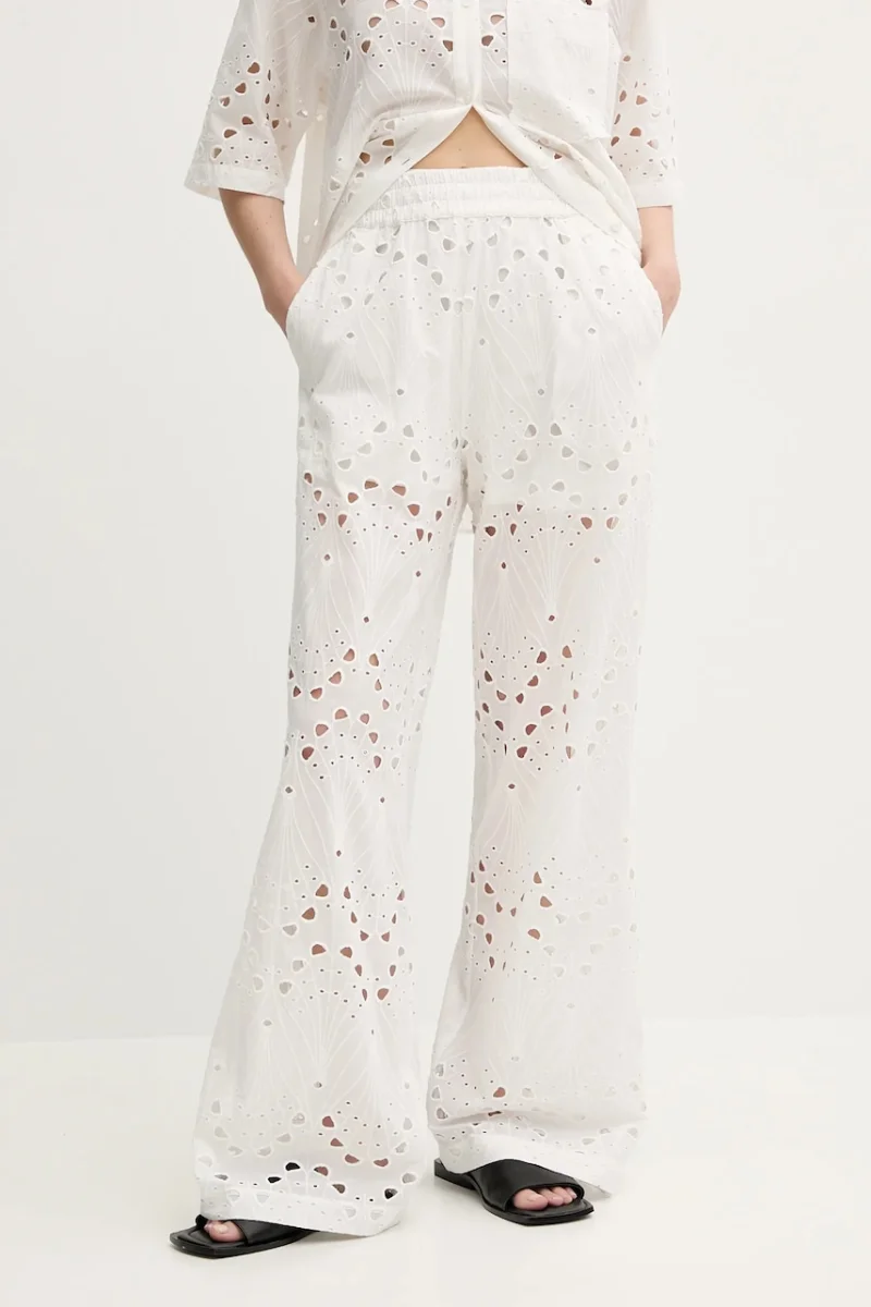 Gestuz pantaloni din bumbac
