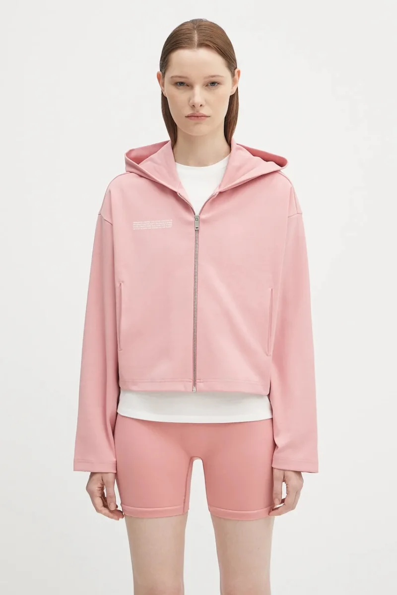 Pangaia bluză DNA Double Jersey Zip Up Hoodie