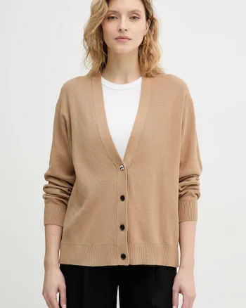 Karl Lagerfeld cardigan din bumbac IKON