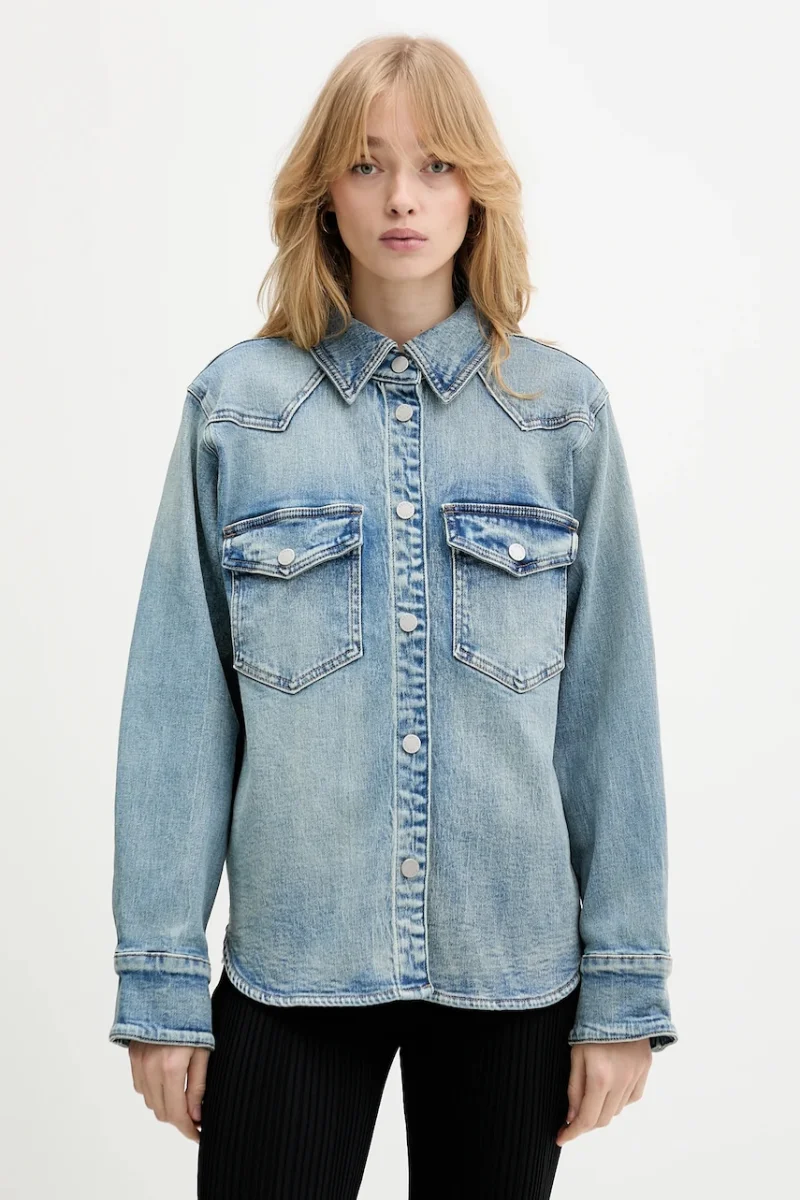 Gestuz cămașă jeans
