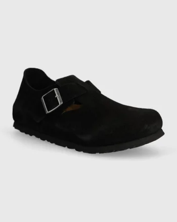 Birkenstock pantofi de piele intoarsa London